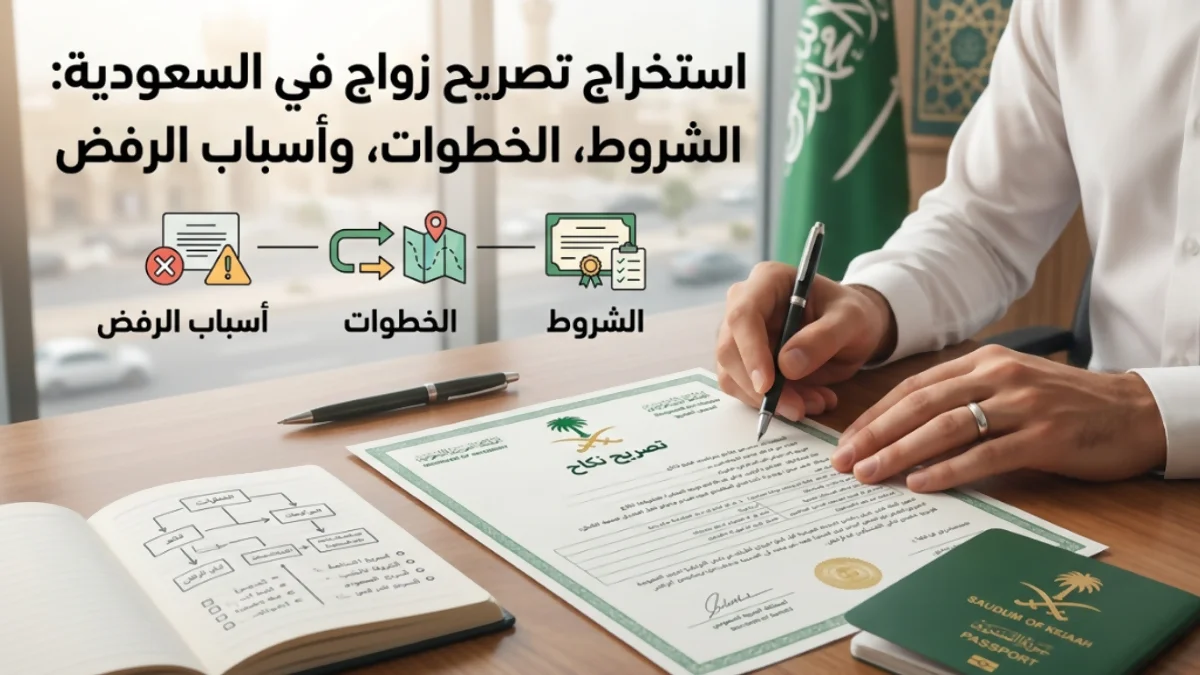 استخراج تصريح زواج في السعودية: الشروط، الخطوات، وأسباب الرفض