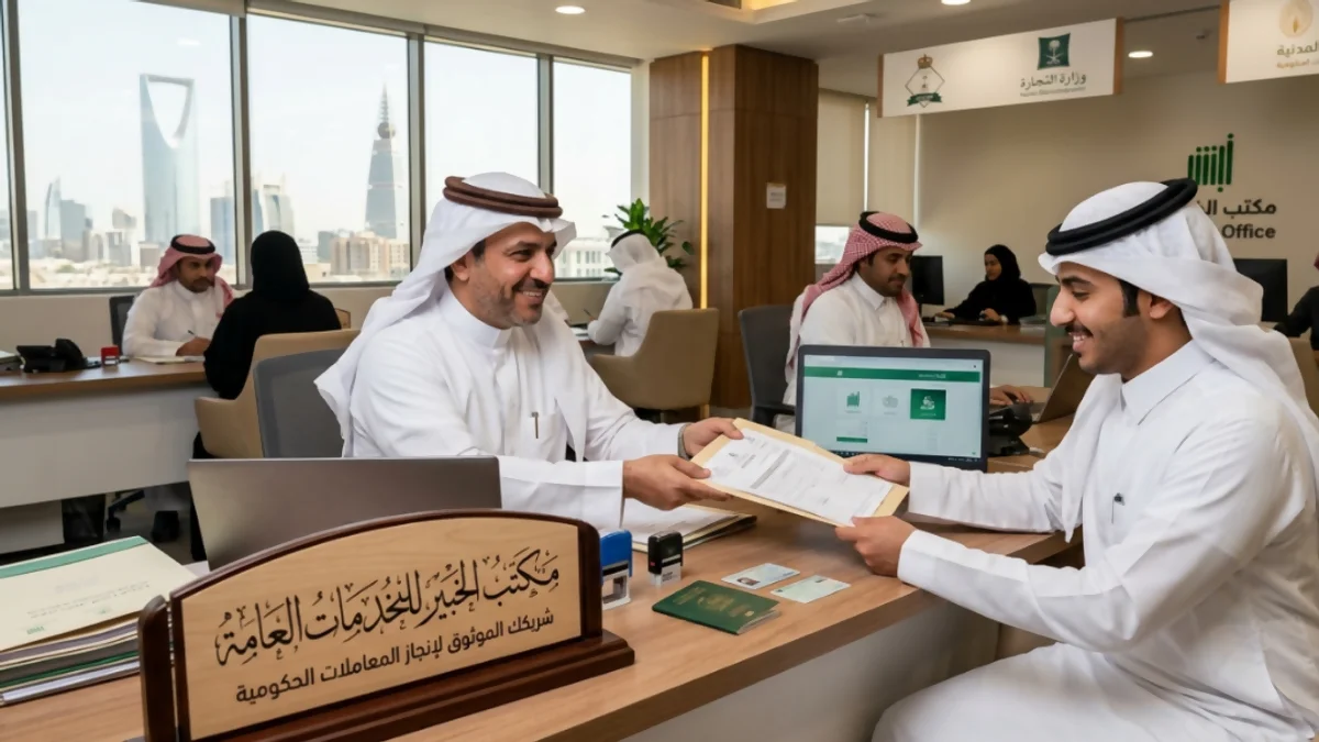 مكتب الخبير للخدمات العامة | تعقيب وإنجاز المعاملات الحكومية في السعودية 2026