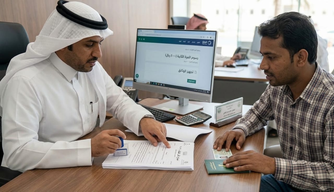 رسوم نقل الخدمات للمقيمين