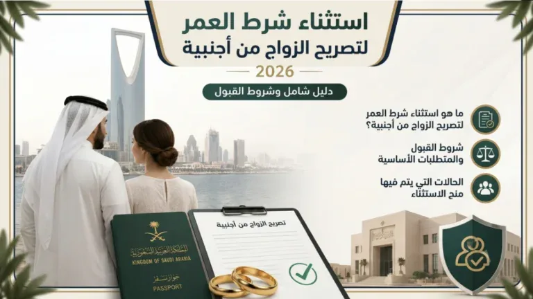 تعرف على طريقة استثناء شرط العمر لتصريح الزواج من أجنبية في السعودية