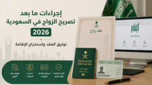 تعر على إجراءات ما بعد تصريح الزواج في السعودية