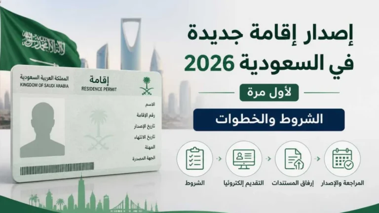 كيفية إصدار إقامة جديدة في السعودية