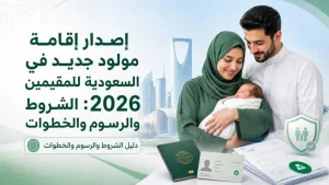 إصدار إقامة مولود جديد في السعودية 2026: الشروط والرسوم