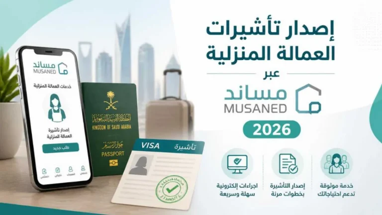 استخراج تأشيرات العمالة المنزلية عبر مساند 2026