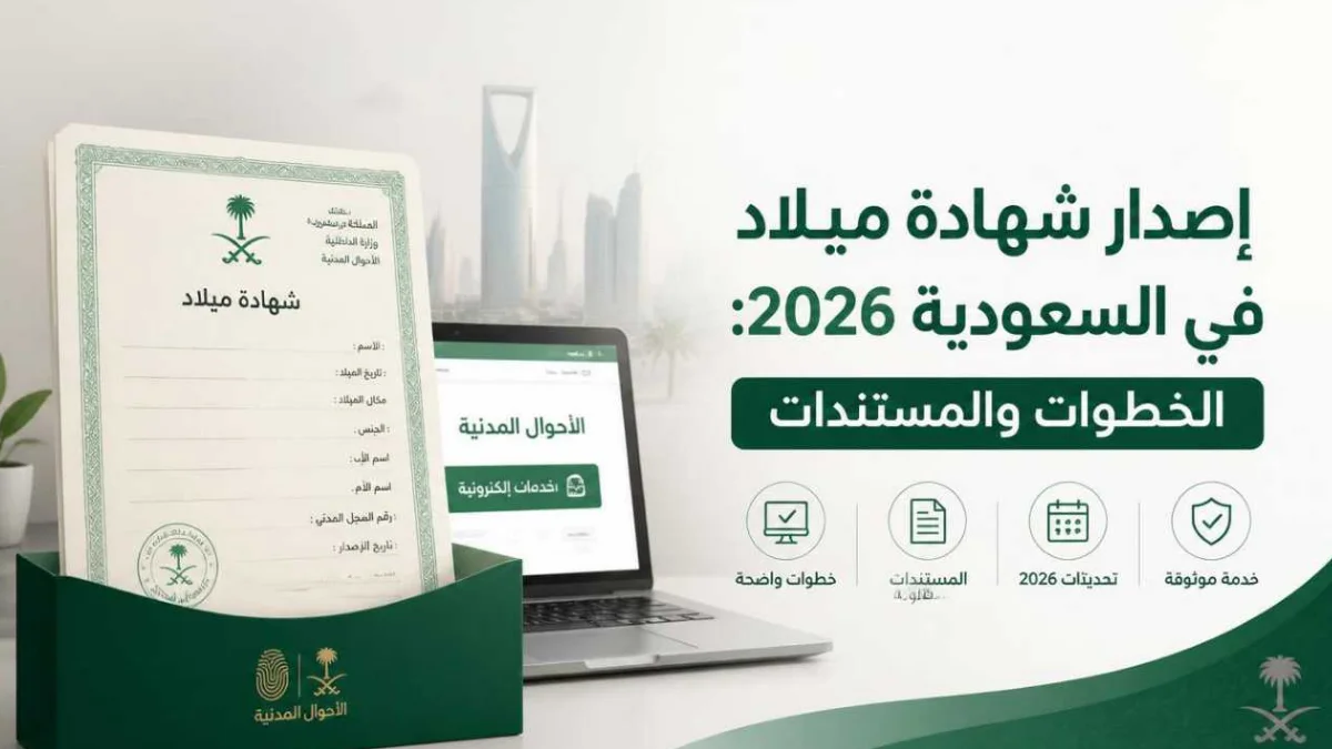 خطوات إصدار شهادة ميلاد في السعودية