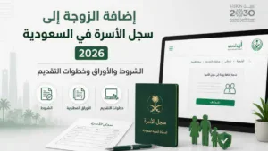 طريقة إضافة الزوجة إلى سجل الأسرة في السعودية