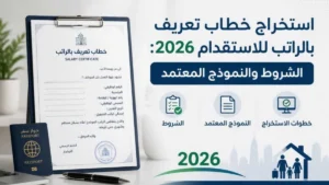 استخراج خطاب تعريف بالراتب للاستقدام 2026 | الشروط والصيغة المعتمدة