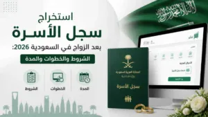 طريقة استخراج سجل الأسرة بعد الزواج في السعودية