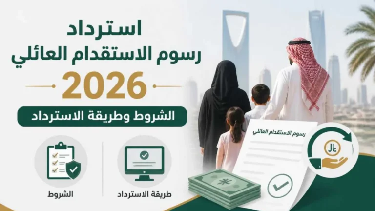 استرداد رسوم الاستقدام العائلي 2026: الشروط وطريقة الاسترداد