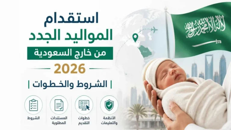 استقدام المواليد الجدد من خارج السعودية 2026 | الشروط والخطوات