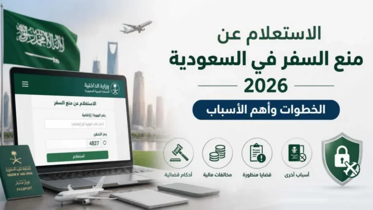 كيفية الاستعلام عن منع السفر في السعودية