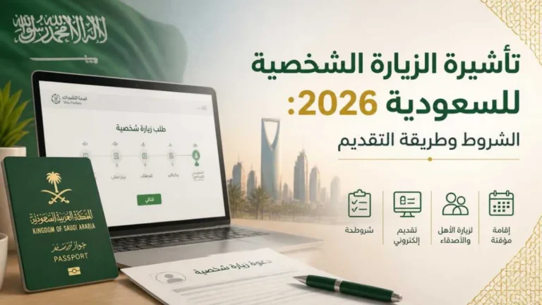 شرح مستقل للتأشيرة، دون إعادة مقارنة تأشيرة الزيارة الشخصية بالعائلية.