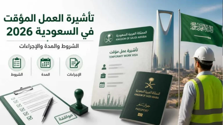 شرح كامل حول تأشيرة العمل المؤقت في السعودية