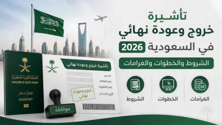 تأشيرة خروج وعودة نهائي: الشروط والخطوات والغرامات