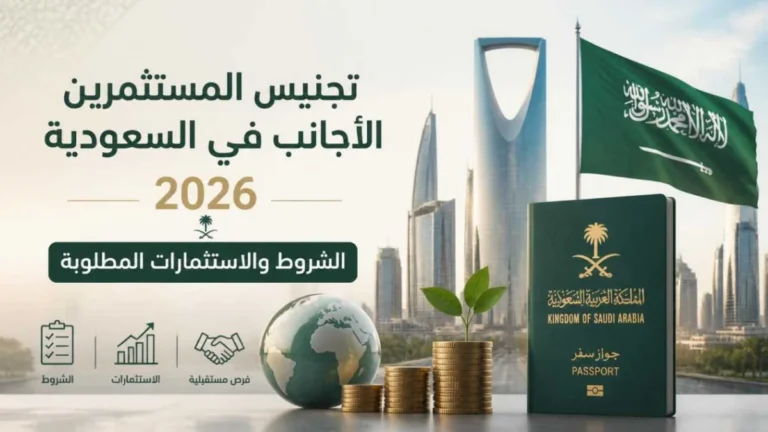 شروط تجنيس المستثمرين الأجانب في السعودية