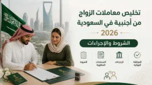 خدمة تخليص معاملة زواج من أجنبية في السعودية