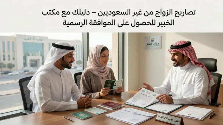 صورة توضح تصاريح الزواج من غير السعوديين