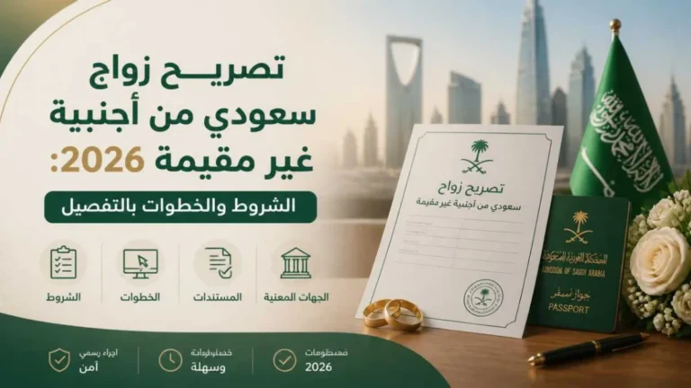 تعرف على طريقة استخراج تصريح زواج سعودي من أجنبية غير مقيمة