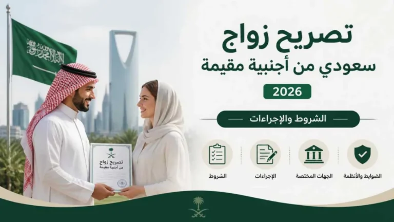 توضيح طريقة استخراج تصريح زواج سعودي من أجنبية مقيمة في المملكة