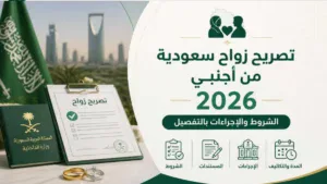 طريقة استخراج تصريح زواج سعودية من أجنبي