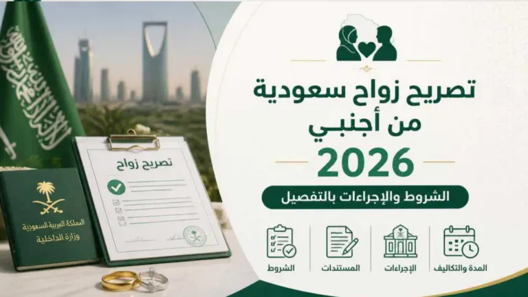 طريقة استخراج تصريح زواج سعودية من أجنبي