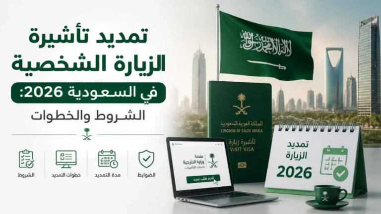شروط تمديد تأشيرة الزيارة الشخصية في السعودية