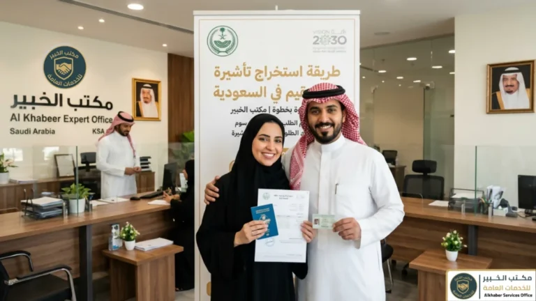 طريقة استخراج تأشيرة زوجة مقيم في السعودية خطوة بخطوة