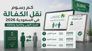 كم رسوم نقل الكفالة في السعودية 2026 للمرة الأولى والثانية والثالثة