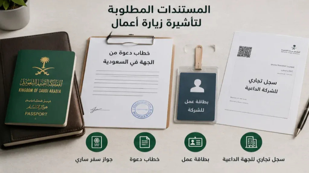متطلبات تأشيرة زيارة أعمال للسعودية