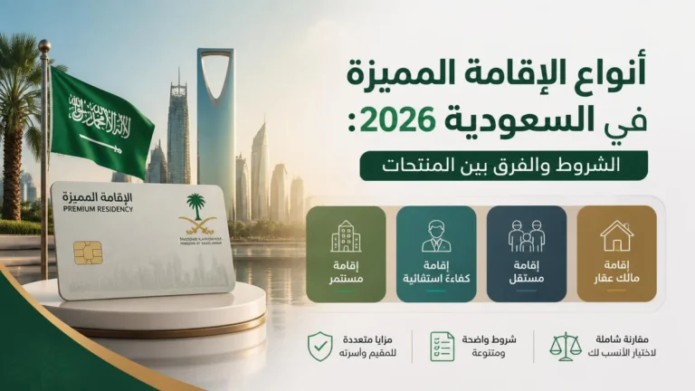 أنواع الإقامة المميزة في السعودية والفئات المستفيدة منها