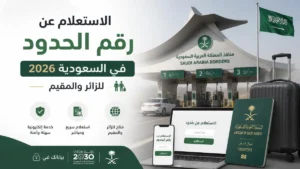 الاستعلام عن رقم الحدود للزائر والمقيم عبر أبشر