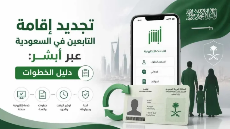 تجديد إقامة التابعين في السعودية