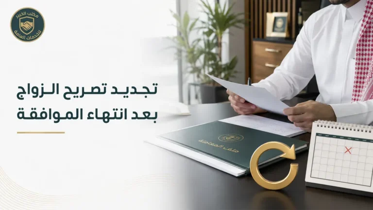 تجديد تصريح الزواج من أجنبية 2026 في السعودية