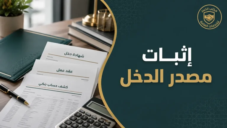 مستندات إثبات مصدر الدخل للتجنيس السعودي