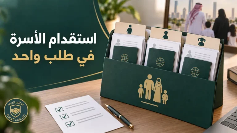 استقدام الأسرة في طلب واحد في السعودية