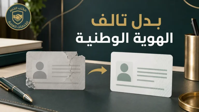 بدل تالف الهوية الوطنية في السعودية