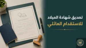 تصديق شهادة الميلاد للاستقدام في السعودية