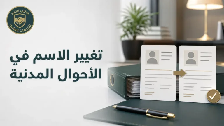 تغيير الاسم في الأحوال المدنية في السعودية