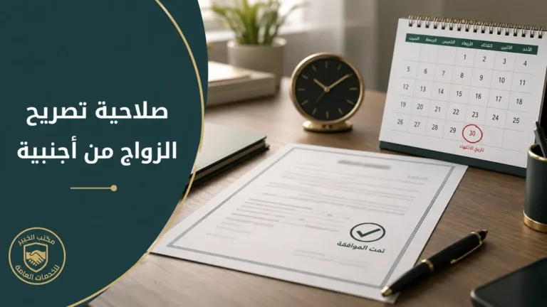 صلاحية تصريح الزواج من أجنبية في السعودية