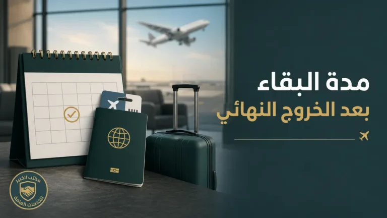 مدة البقاء بعد الخروج النهائي في السعودية وما يحدث بعد انتهائها