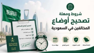 شروط ومهلة تصحيح أوضاع المخالفين في السعودية